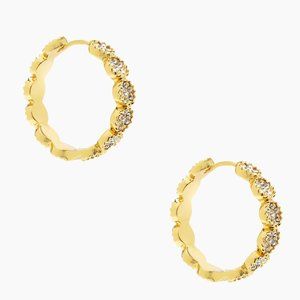 NEW Kate Spade Gatsby Dot Hoops